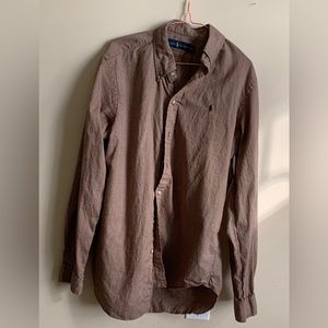 Ralph Lauren Plaid Long Sleeve Button Down Shirt